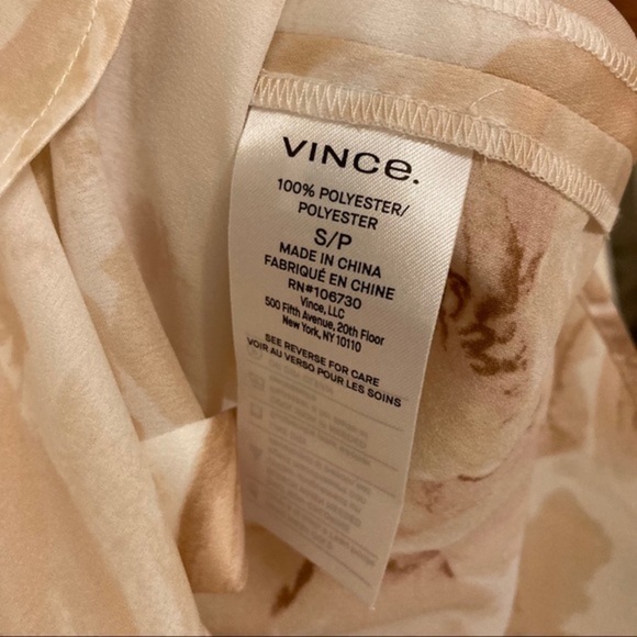 Vince Magnolia Band Collar Blouse Size S - Picture 5 of 7